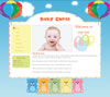 Balloons baby website template design