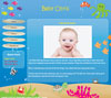 Ocean baby website template design