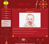 Diwali baby website template design