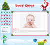 Christmas baby website template design