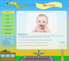 Airport, Aeroplane 2 baby website template design