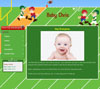 Football baby website template design
