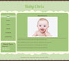 Classic Green 2 baby website template design