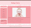 Classic Pink 2 baby website template design