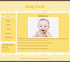Classic Yellow 2 baby website template design