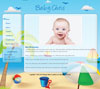 Beach baby website template design