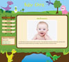 Dinos, Dinosaurs baby website template design
