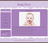 Classic Purple 1 baby website template design