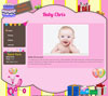 Birthday 1 baby website template design