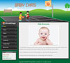 Basketball baby website template design