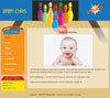 Bowling baby website template design
