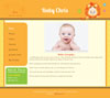 Zodiac leo baby website template design