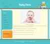 Zodiac libra baby website template design