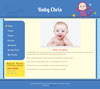 Zodiac scorpio baby website template design