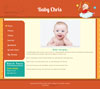 Zodiac sagittarius baby website template design