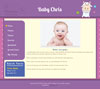 Zodiac capricorn baby website template design