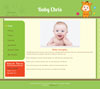 Zodiac taurus baby website template design