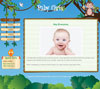 Jungle baby website template design