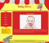 Circus baby website template design