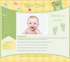 Classic Yellow 1 baby website template design